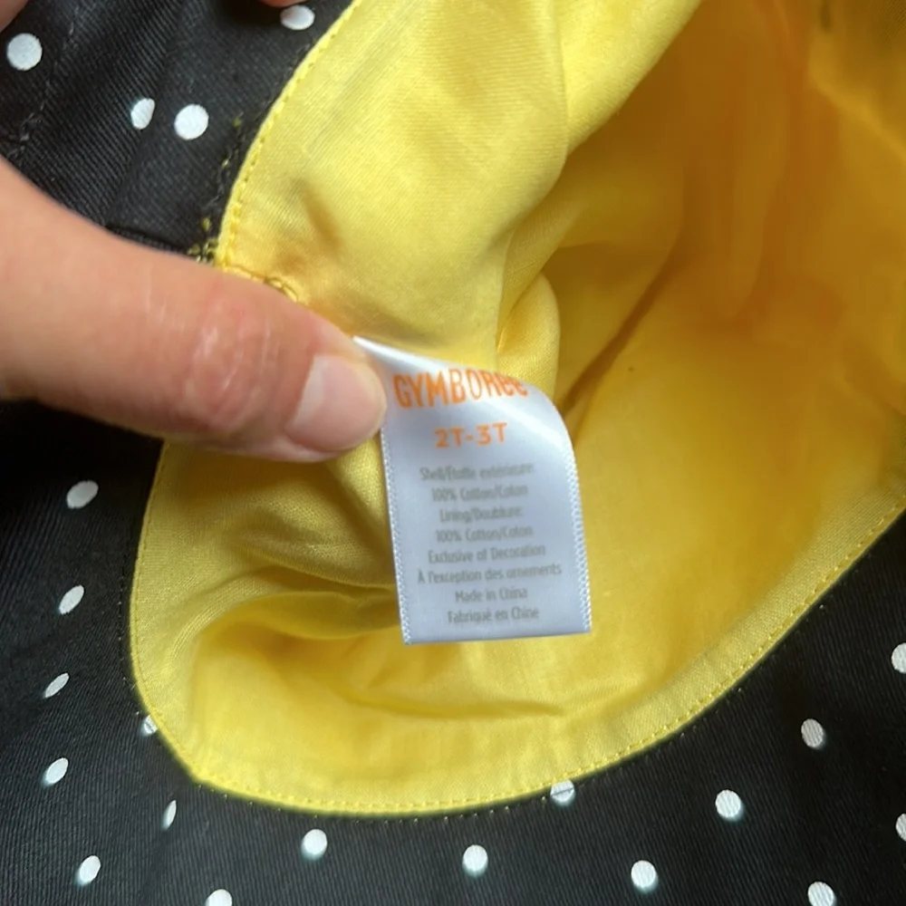 NWT Gymboree Splish-Splash Yellow and Black bee sun hat size 2T-3T - Picture 5 of 6